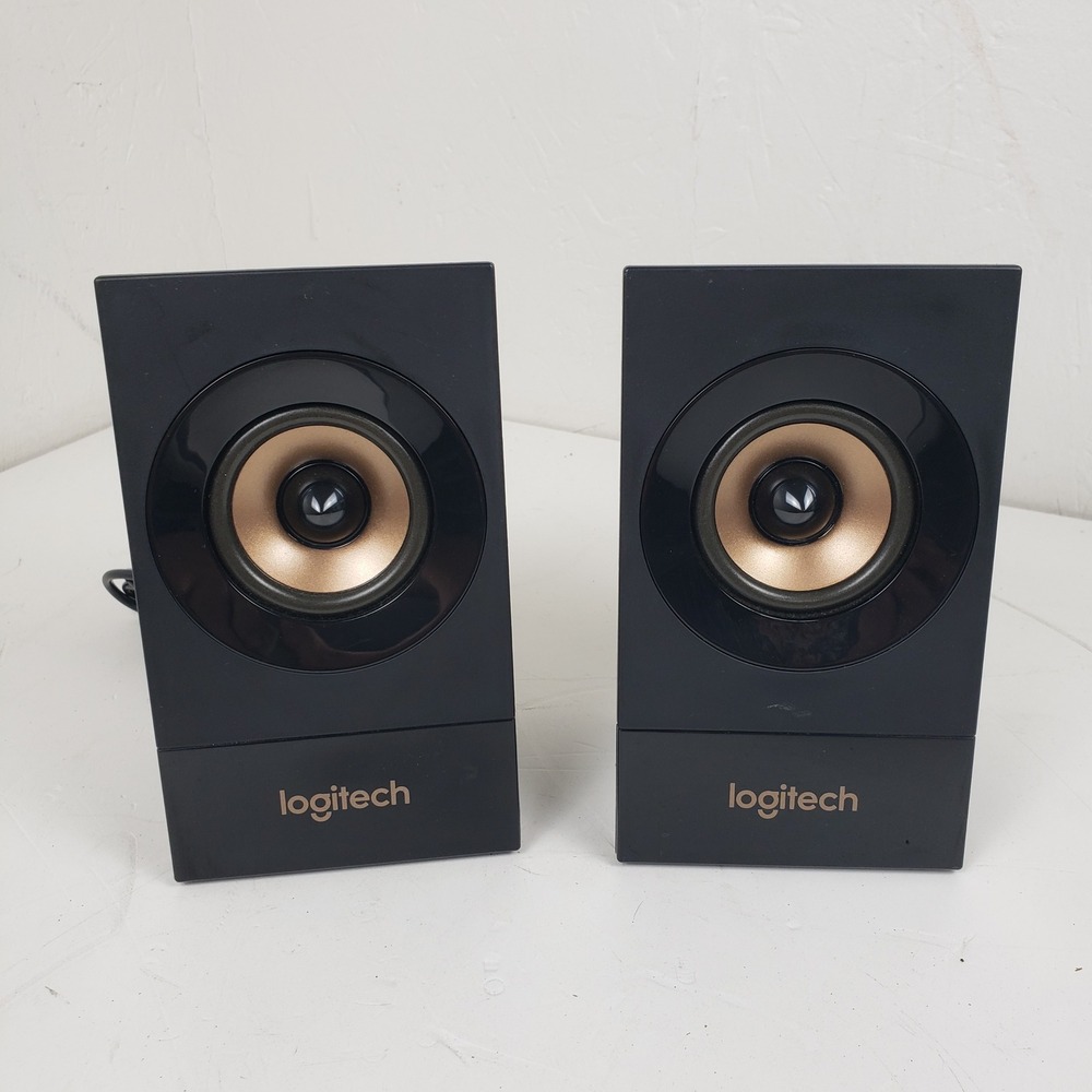 Logitech Z533 Wired Multimedia Satellite Speakers Pair Black Gold 980-001053